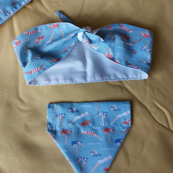 Headband and dog bandana set 