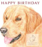 Barley the Golden Retriever - Birthday Card - Image 1