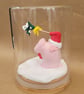 Kiss me you swine! - Handmade Pig ornament in a glass jar  - Image 4