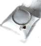 Sterling Silver Paw and Personalised Heart Charm Bead Bracelet, Adjustable  - Image 6