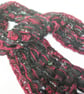 Handwoven Textured Scarf, Loosely Woven, Long Scarf with Fringe 170C - Image 4