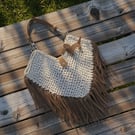 Boho Crochet Tassel bag