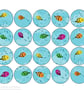 Rainbow Bee Stickers - Pack of 20