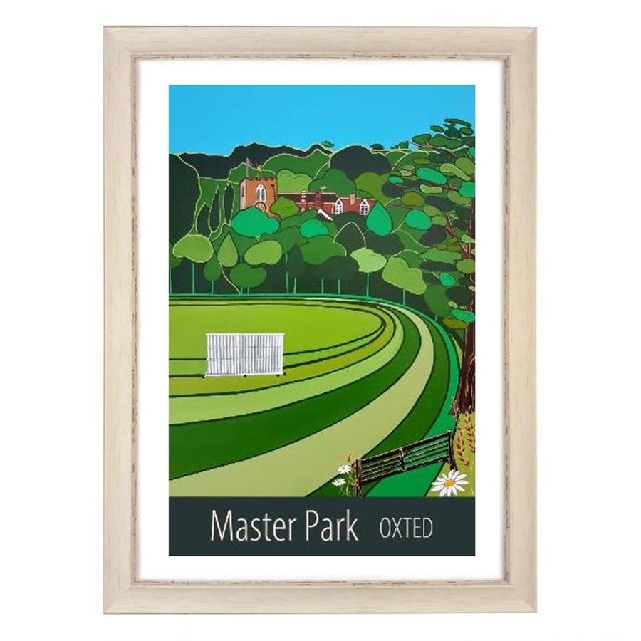 Master Park, Oxted white frame