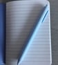 Hand Embroidered Cat Notebook and Pen Set - Image 3