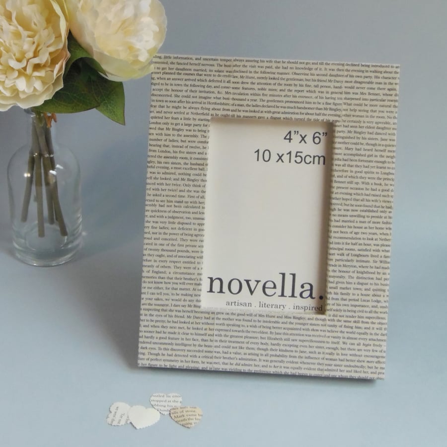 JANE AUSTEN Decoupage Photo Frame 4x6 Pride and Prejudice