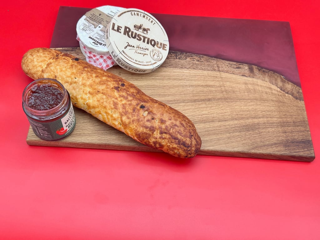Wood and resin Charcuterie board