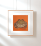 Common Toad Square Print