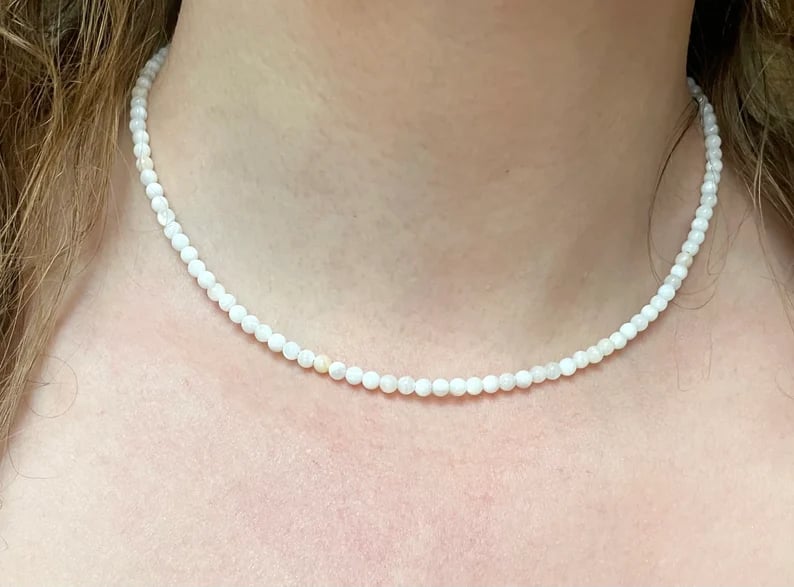 Mother of Pearl Choker Necklace