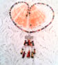 Cone Beads and Crystal Pendant on a Crystal Necklace with Matching Earrings - Image 5