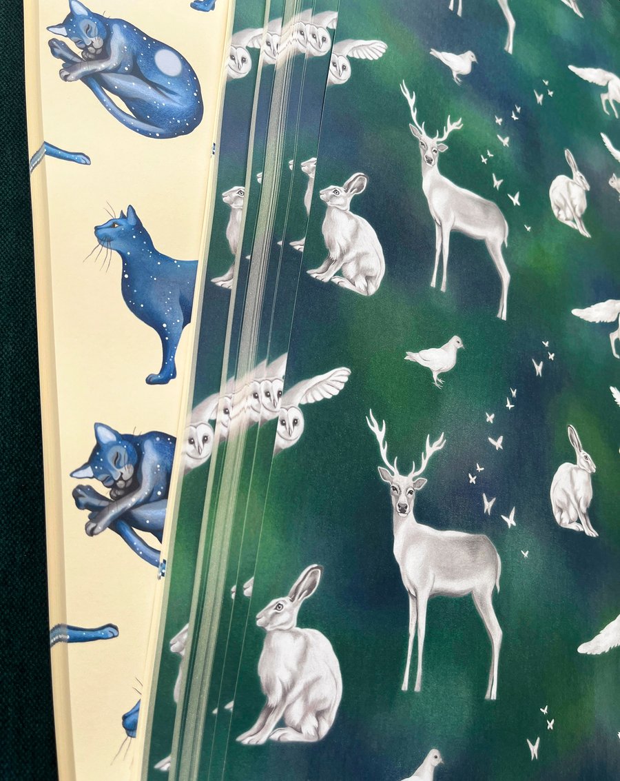 Perfectly Imperfect - 10 x sheets of illustrated wrapping paper!