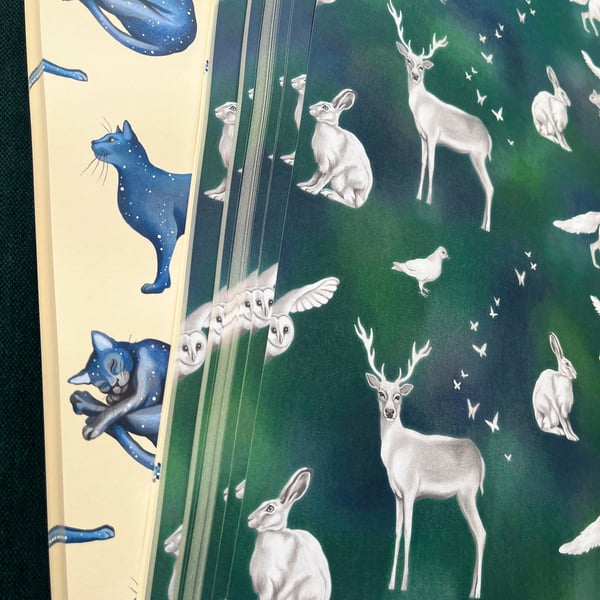 Perfectly Imperfect - 10 x sheets of illustrated wrapping paper!