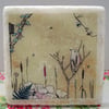 white marble decorated coasters