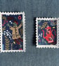 Fabric Postage Stamps - Alice in Wonderland - Image 4