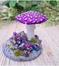 Metallic Purple Mushroom Ornament  - Image 5