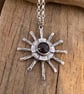 Silver Star Relic Pendant with Garnet - Image 2