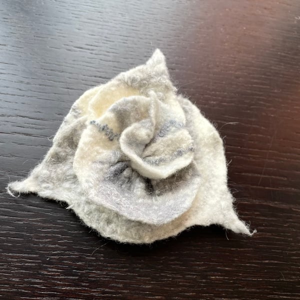 Felt Brooch Handcrafted Jewelry Contemporary Merino Wool Shawl Pin Handmade Broo