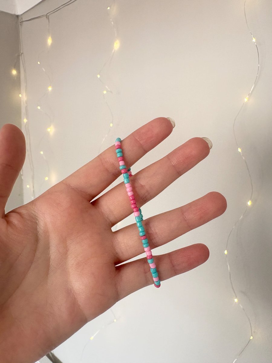 Bubblegum Single Beaded Bracelet