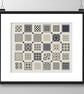 274A - 30 Tiles Patchwork Cross Stitch Pattern Blue-Gre version (PDF Chart) - Image 3
