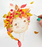 Autumn's Glow - Framed A4 Original Illustration - Image 3