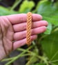 Adjustable Macrame bracelet - Yellow Gold Bracelet  - Image 3
