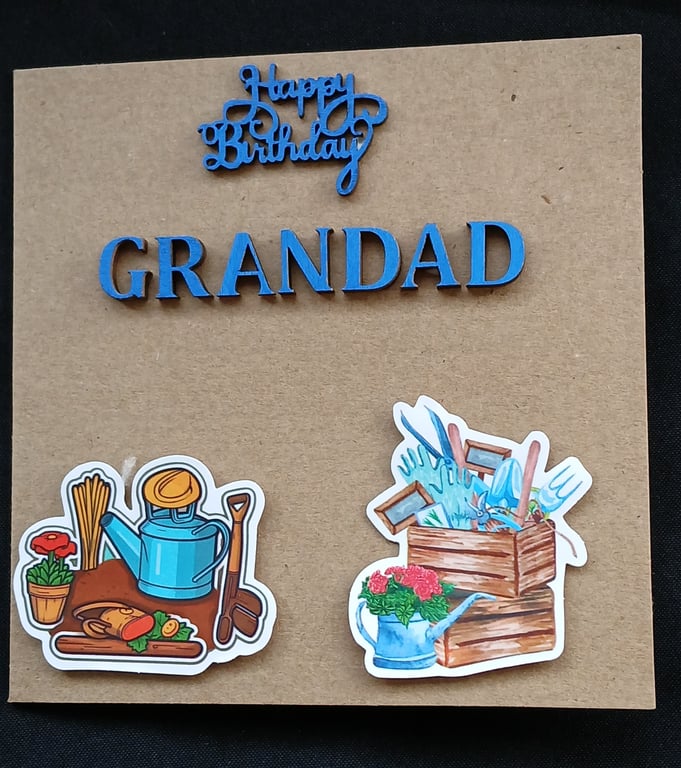 Handmade, grandad birthday card 