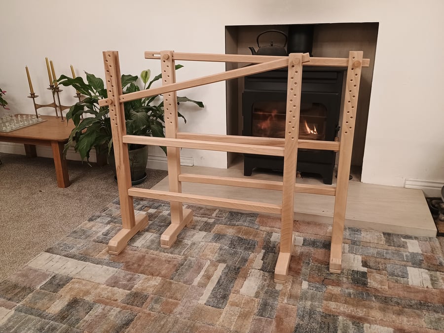 Pair of Hardwood Trestles for Embroidery or Tapestry - Beech, Cherry or Walnut