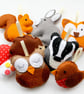 Make Your Own Felt Woodland Garland. Full sewing kit to create 8 decorations