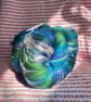Wool Art Batt - "Green Moray Swims Away" - Image 2