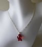 Sterling Silver and Swarovski Crystal Fish Necklace