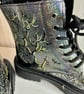 A pair of hand painted and sealed boots by Andrew Jenkins - Image 4