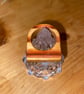 Wood and resin combination rectangular finger ring - Image 2