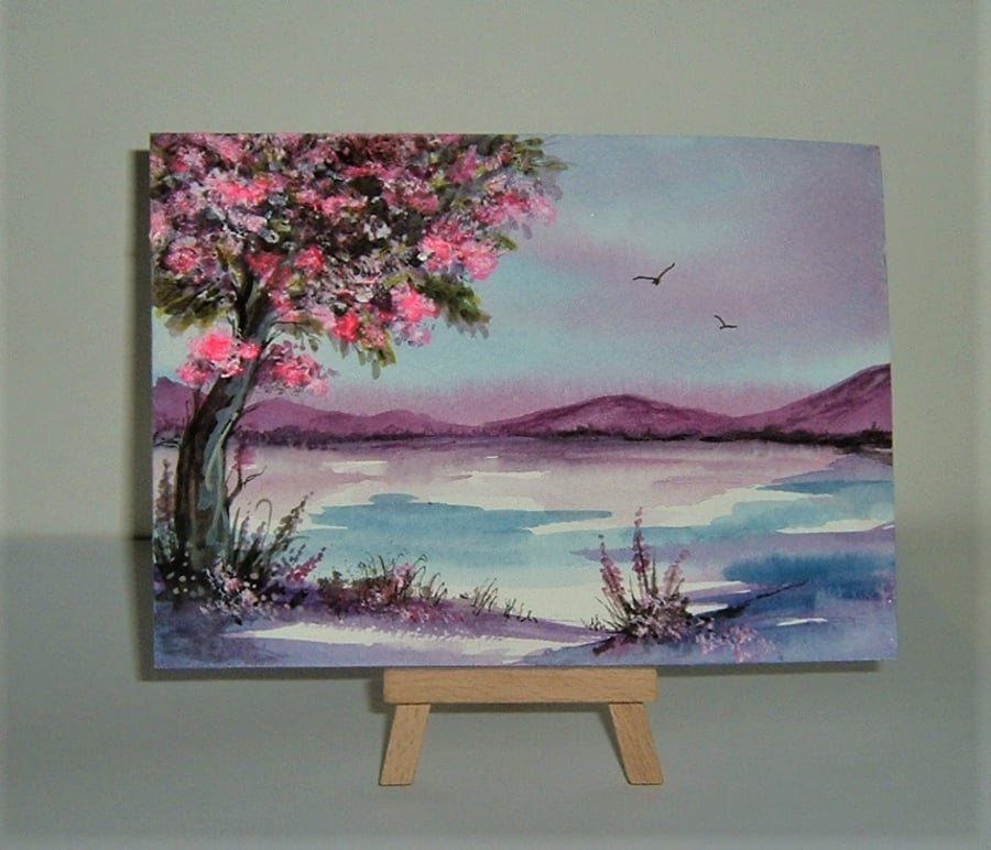 original art landscape painting ( ref F 159)
