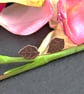 Leaf studs in etched copper - Image 3