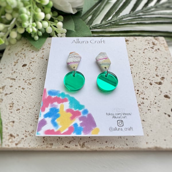 Asymmetric and Circle Earrings