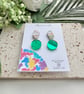 Asymmetric and Circle Earrings - Image 1