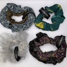 Frankenscrunchies - hand made scrunchies 7 for 5 pounds - save the fabric!