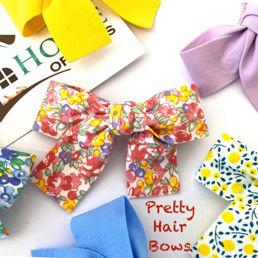 Pretty Bow Hair Clip - Liberty Bows