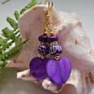 Mother of Pearl,  Abalone Shell & Shell Pearl Earrings Gold Plated