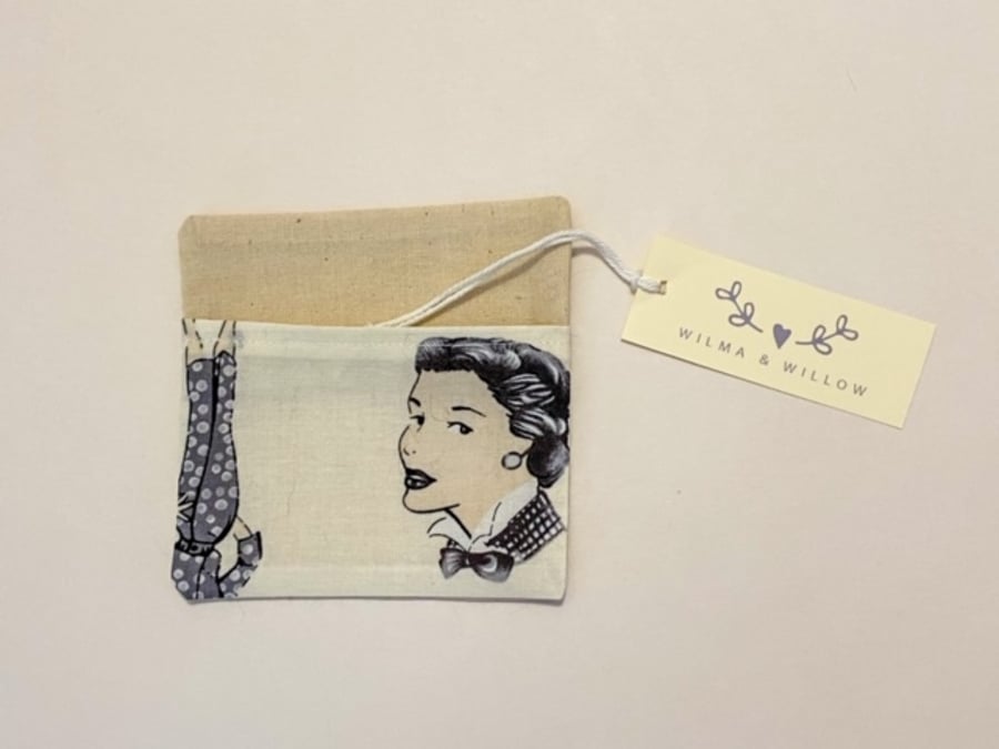 Washable face mask bag- pouch- storage