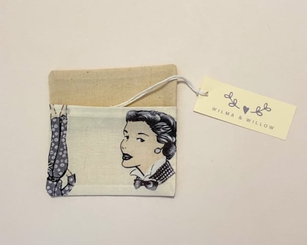Washable face mask bag- pouch- storage