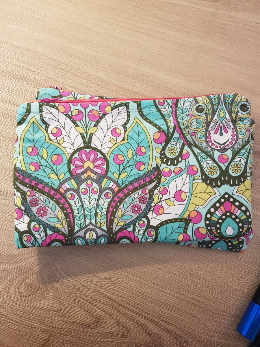 Tula pink rabbit make up bag 