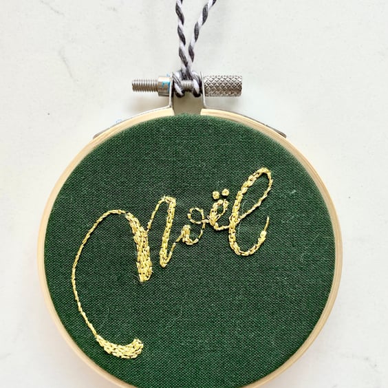 Noel Embroidery Kit, Needlepoint Kit, Beginner Friendly, Christmas Craft Kit