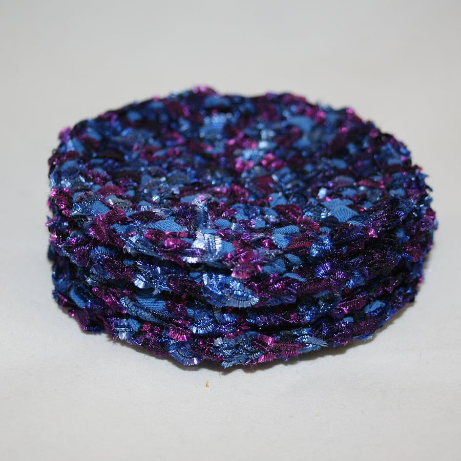 Coasters - Crocheted and recycled