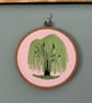 Weeping Willow Embroidery Art - Image 4