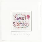 Sweet Sixteen handmade card