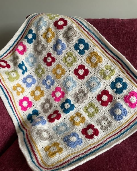 Retro Flower blanket