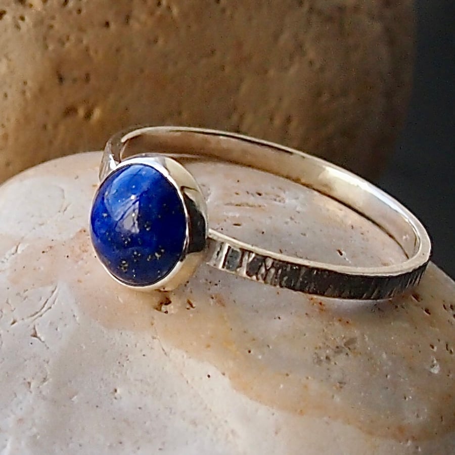 Lapis Lazuli Sterling Silver Ring