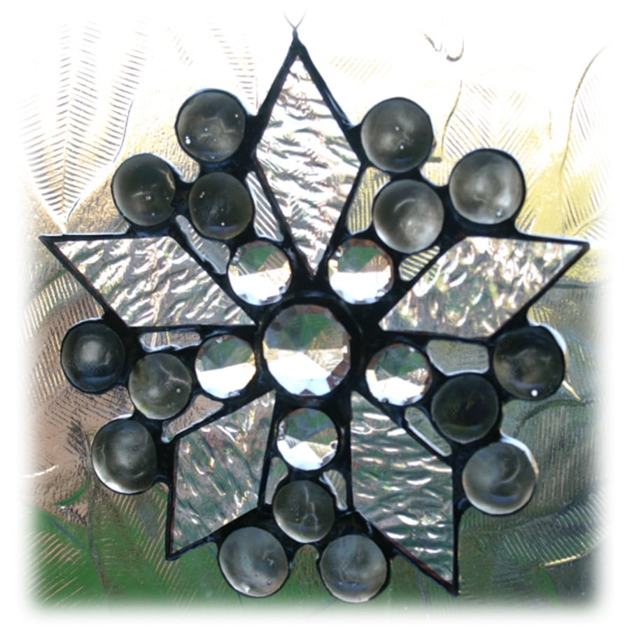 Diamond Nugget Star Suncatcher Stained Glass 