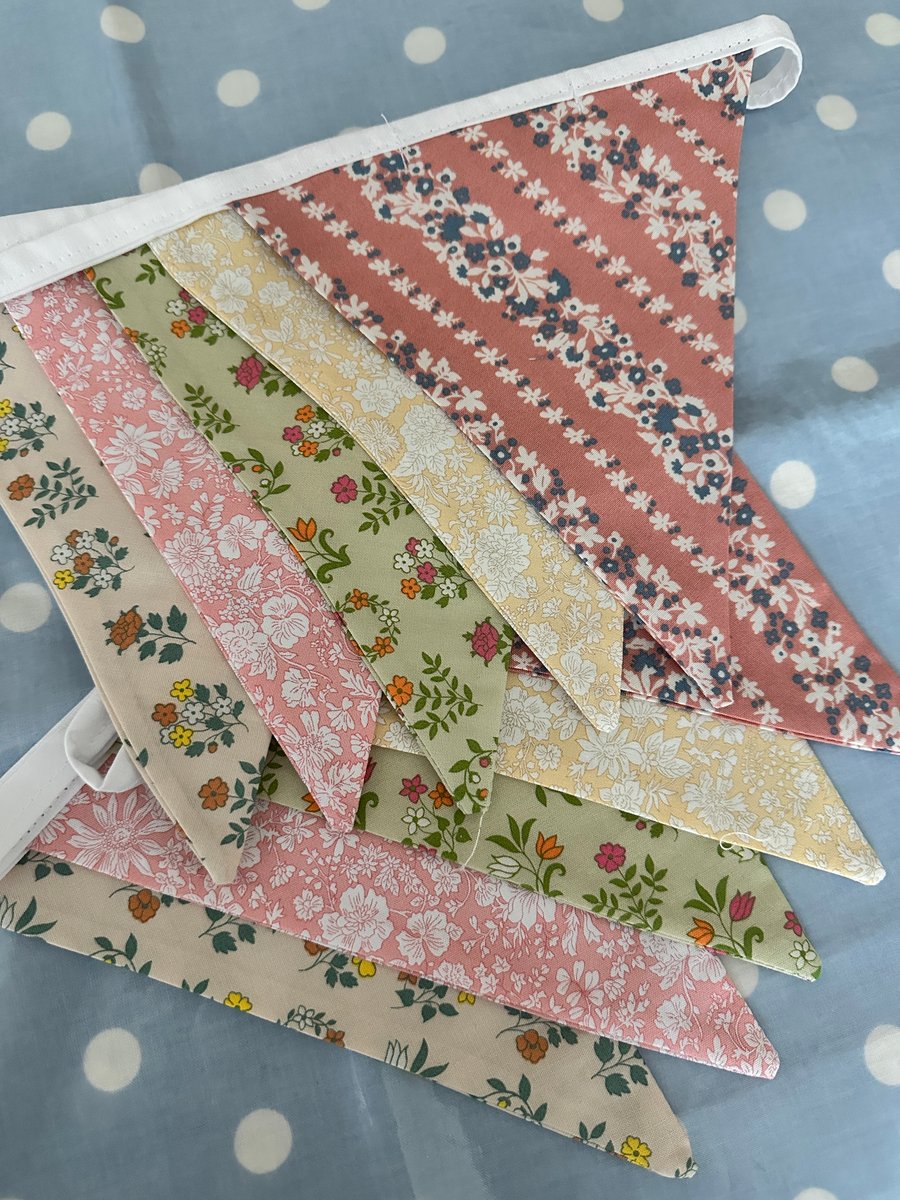 Liberty Fabric Bunting, Banner, 